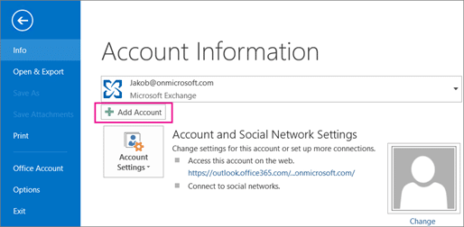 Adding Google Account to Outlook
