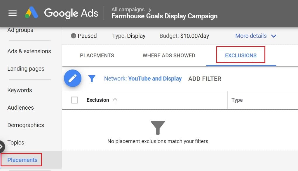 Exclude Mobile Apps Google Ads